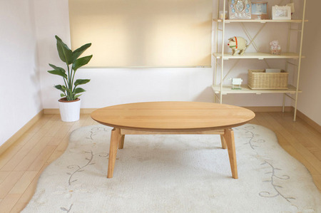 おしゃれなこたつ 【アルファ120】 楕円形